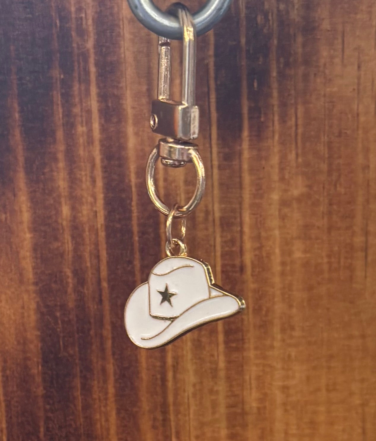 Metal Cowboy Hat Key Chains Ritchie Feed & Seed Stock