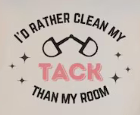I'd Rather Clean My Tack Kids T-Shirt