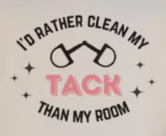 I'd Rather Clean My Tack Kids T-Shirt