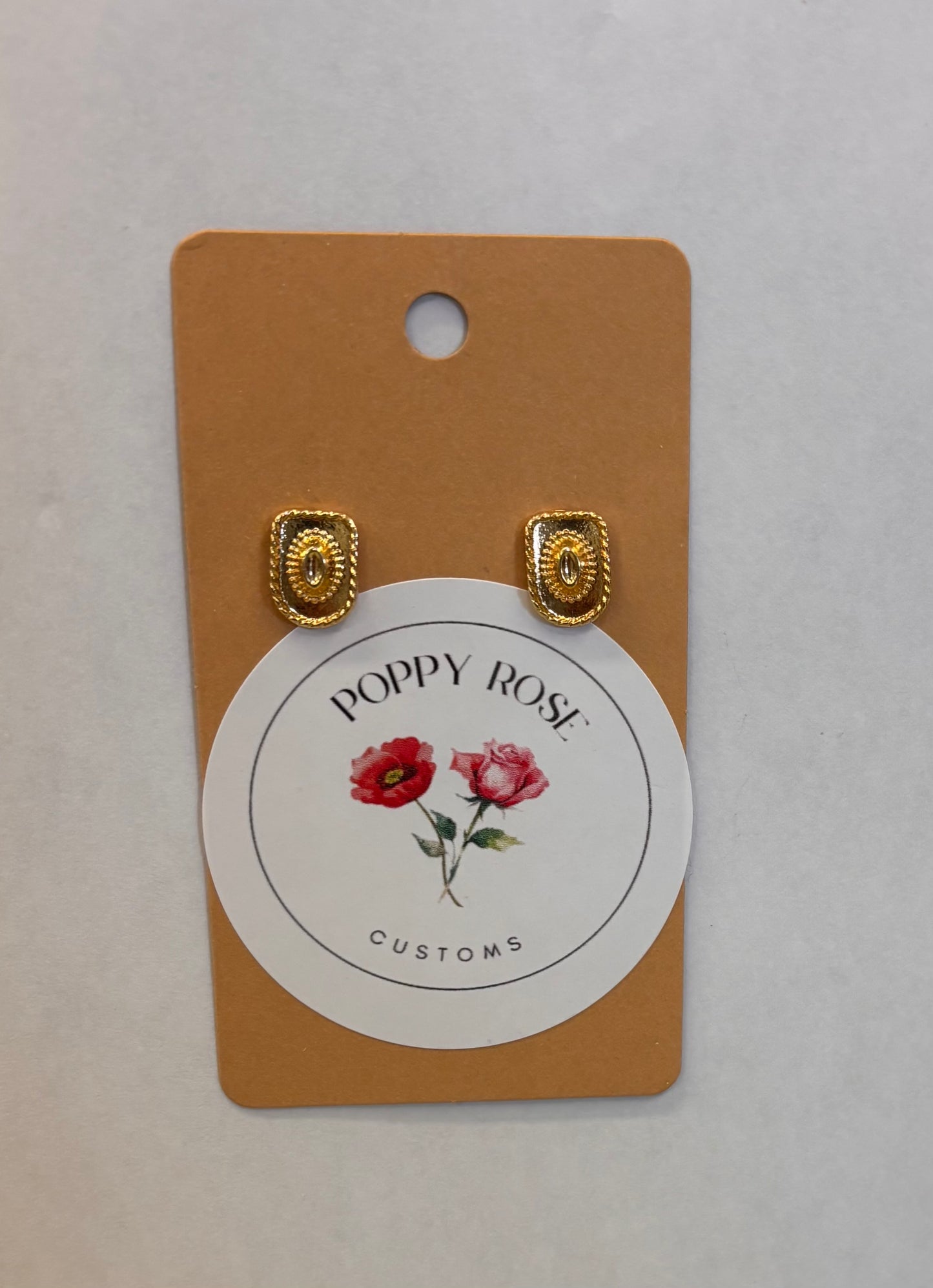 Gold Earring Ritchie Feed & Seed Stock