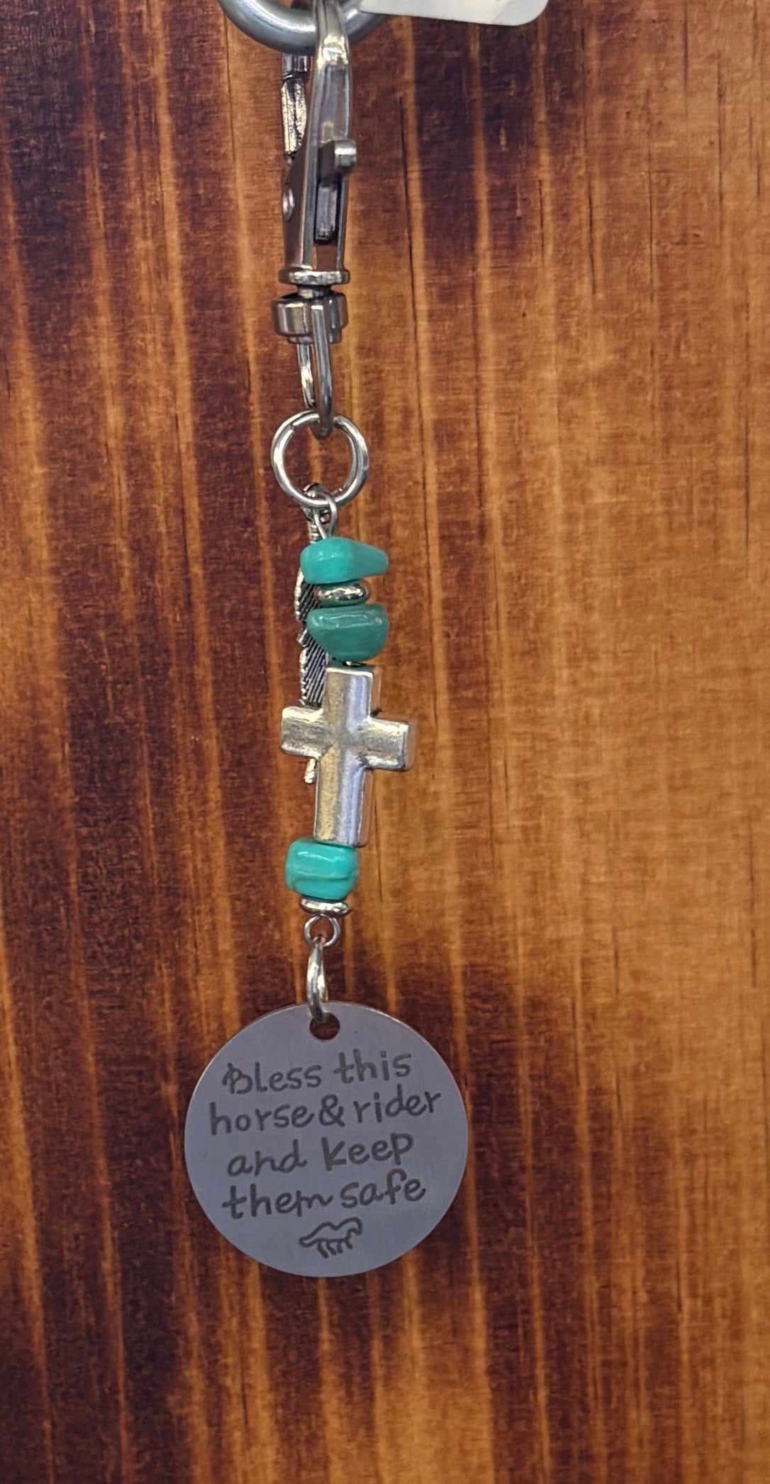 Bless This Horse and Rider Bridle Charm Ritchie Feed & Seed Stock