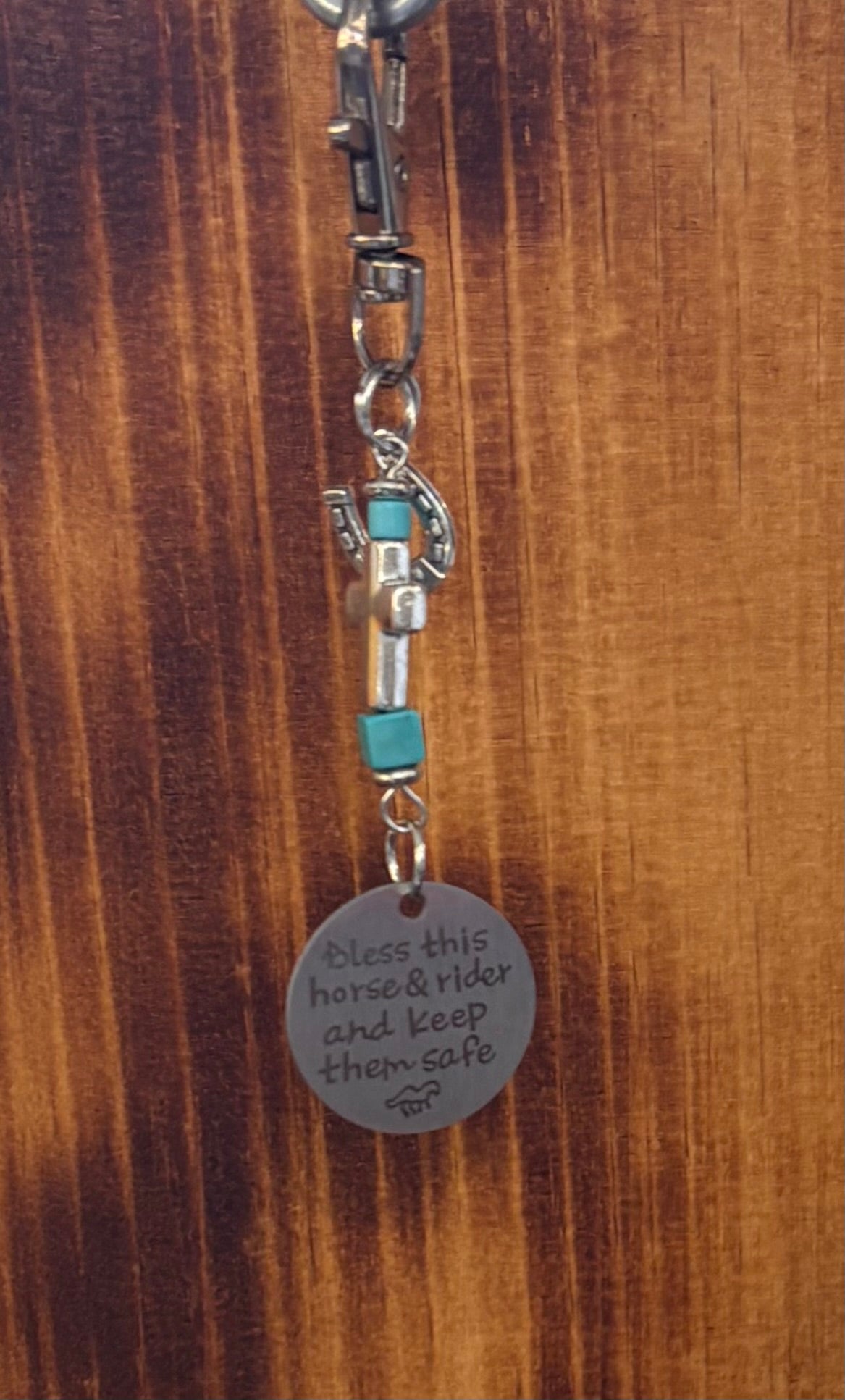 Bless This Horse and Rider Bridle Charm Ritchie Feed & Seed Stock