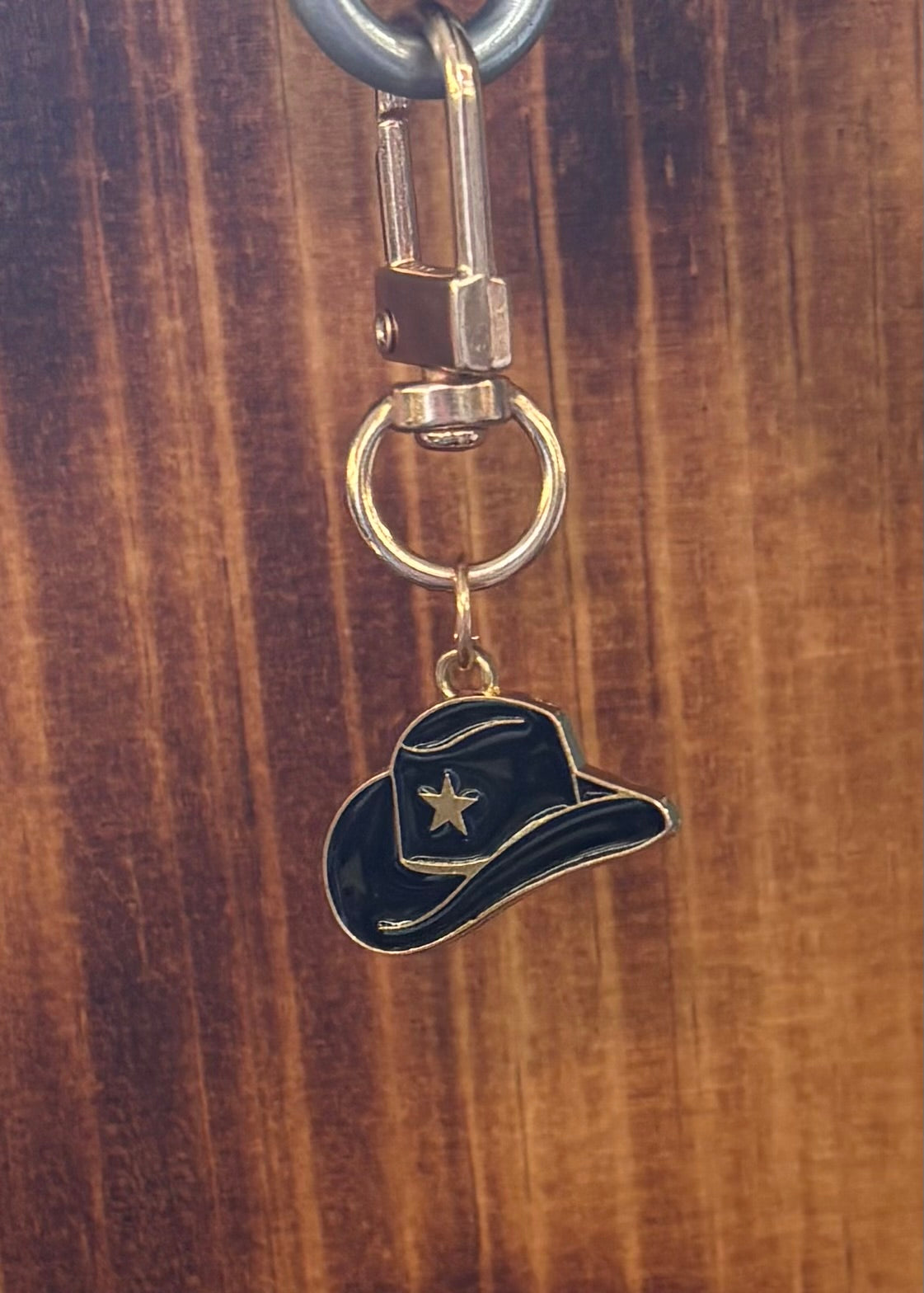 Metal Cowboy Hat Key Chains Ritchie Feed & Seed Stock